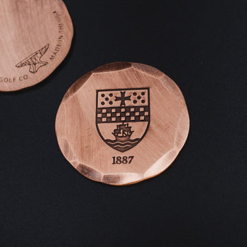 Hand Forged Copper Ball Mark