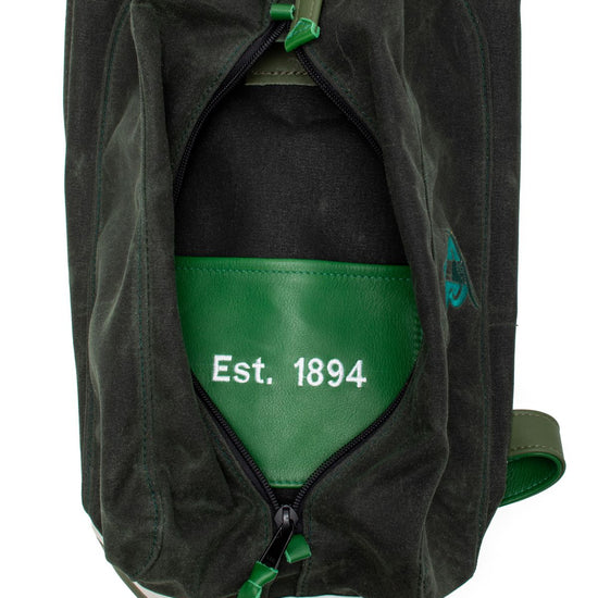 Inscription of the inside pocket of the County Sligo MacKenzie Walker golf bag