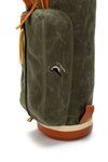 Embroidered logo on the green Fescue & Dunes MacKenzie Walker golf bag