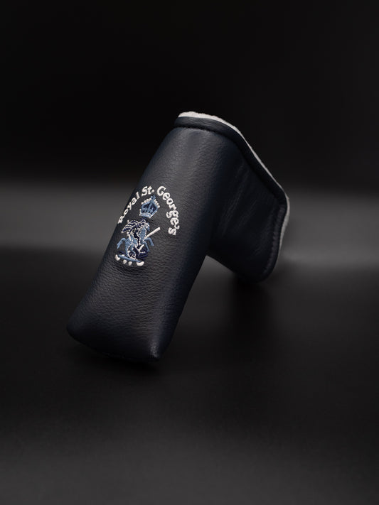Blade Putter Cover - Navy Leather - Royal St. George's