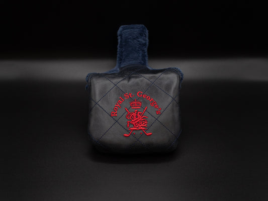 Mallet Putter Cover Navy Leather - Royal St. George's
