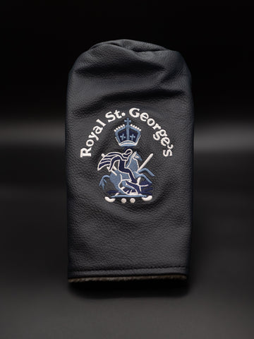 Fairway Head Cover - Navy Leather - Royal St. George's