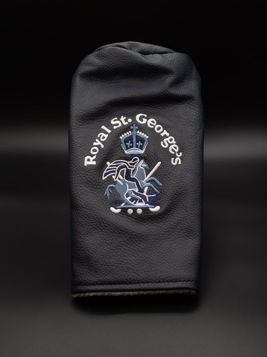 Driver Head Cover - Navy Leather - Royal St. George's