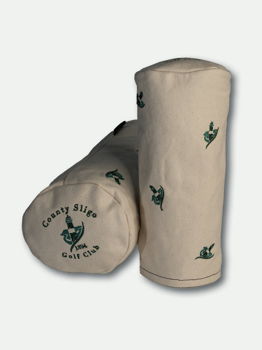 Driver Head Cover - Natural Canvas - County Sligo Golf Club