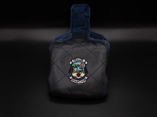 Mallet Putter Cover Navy Leather - Tralee Crest